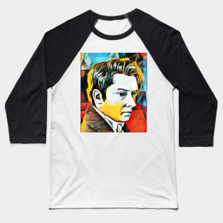 William Hazlitt Abstract Portrait | William Hazlitt Artwork 2 Baseball T-Shirt